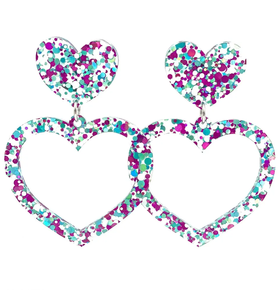 haus_of_dizzy_confetti_ba_0.webp Earrings^Haus Of Dizzy Confetti Barbie Heart Earrings