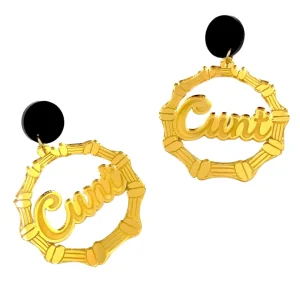 Bamboo Hoops | Earrings^Haus Of Dizzy Cunt Bamboo Hoops