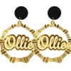 Personalised Jewels | Bamboo Hoops^Haus Of Dizzy Custom Bamboo Earrings