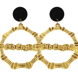 Personalised Jewels | Bamboo Hoops^Haus Of Dizzy Custom Bamboo Earrings