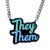 Personalised Jewels | Necklaces^Haus Of Dizzy Custom Pronouns Necklace