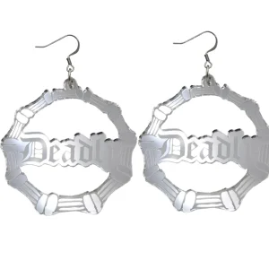 Earrings^Haus Of Dizzy 'Deadly' Bamboo Hoops