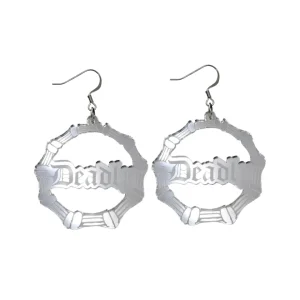 Earrings^Haus Of Dizzy 'Deadly' Bamboo Hoops