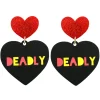 Earrings^Haus Of Dizzy 'Deadly' Heart Earrings