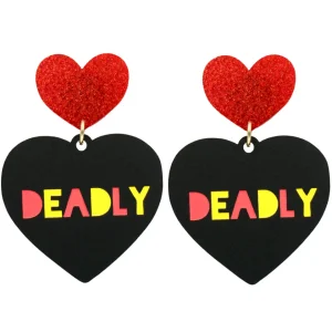 Earrings^Haus Of Dizzy 'Deadly' Heart Earrings