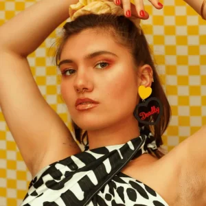 Earrings^Haus Of Dizzy 'Deadly' Pride Heart Earrings