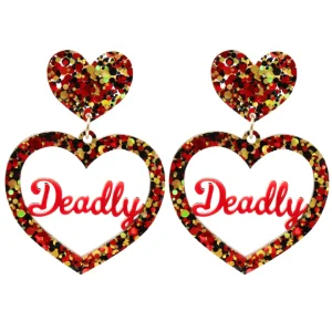 Earrings^Haus Of Dizzy 'Deadly' Pride Heart Earrings