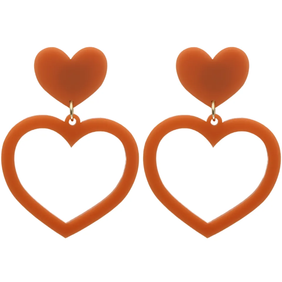 haus_of_dizzy_earth_tones_3.webp Barbie Hearts | Earrings^Haus Of Dizzy Earth Tones Collection