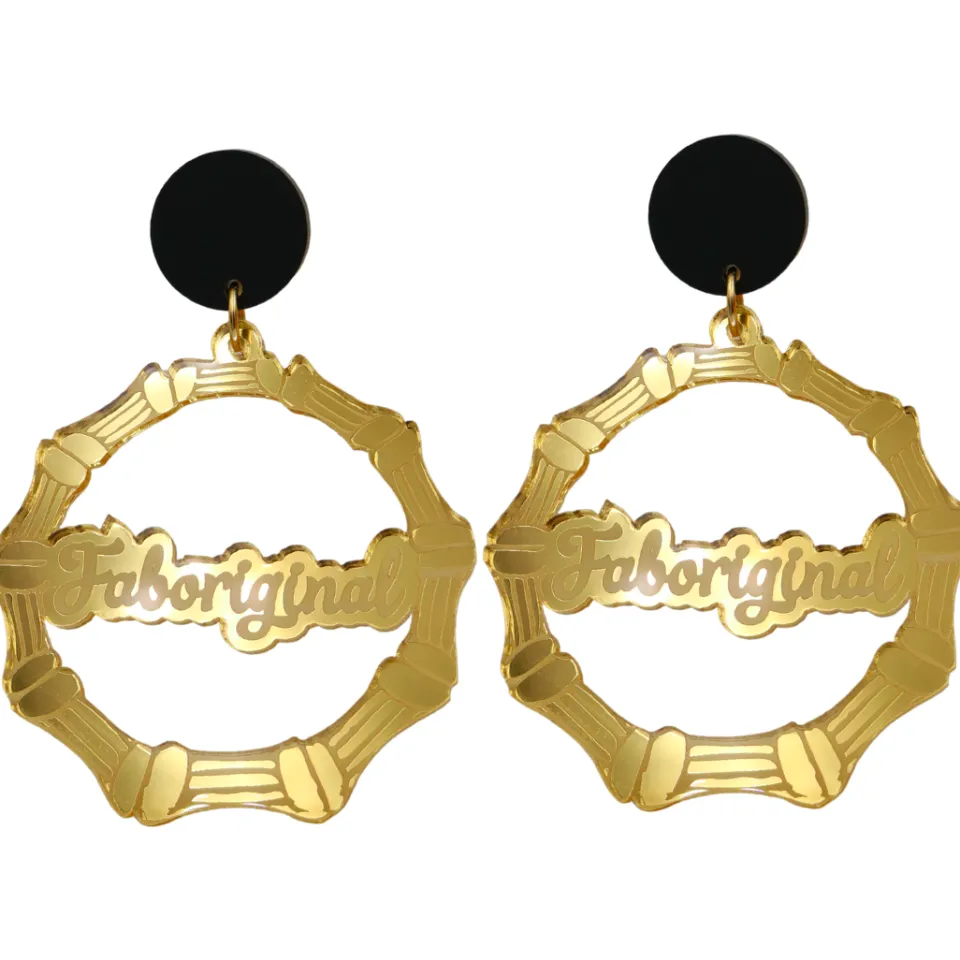 haus_of_dizzy_faboriginal_2.webp Earrings^Haus Of Dizzy 'Faboriginal' Bamboo Hoop Earrings
