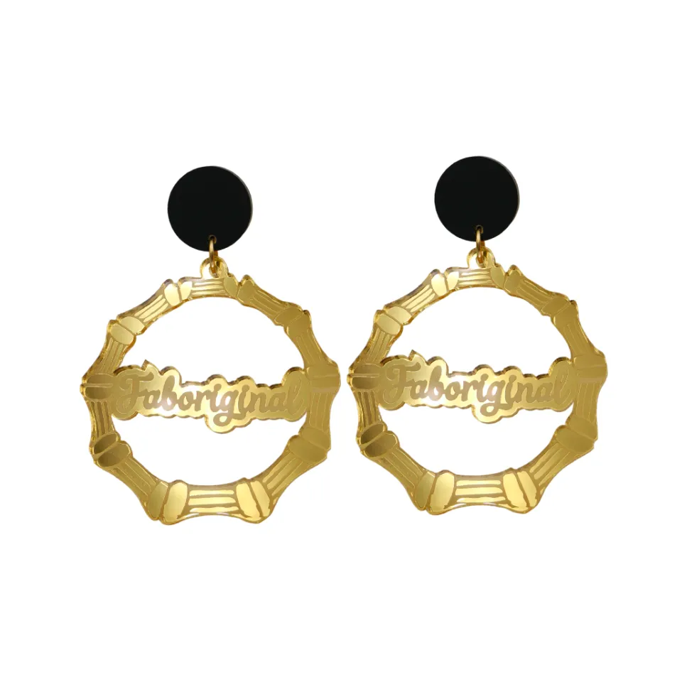 haus_of_dizzy_faboriginal_4.webp Earrings^Haus Of Dizzy 'Faboriginal' Bamboo Hoop Earrings