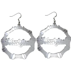 Earrings^Haus Of Dizzy 'Faboriginal' Bamboo Hoop Earrings