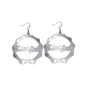 Earrings^Haus Of Dizzy 'Faboriginal' Bamboo Hoop Earrings