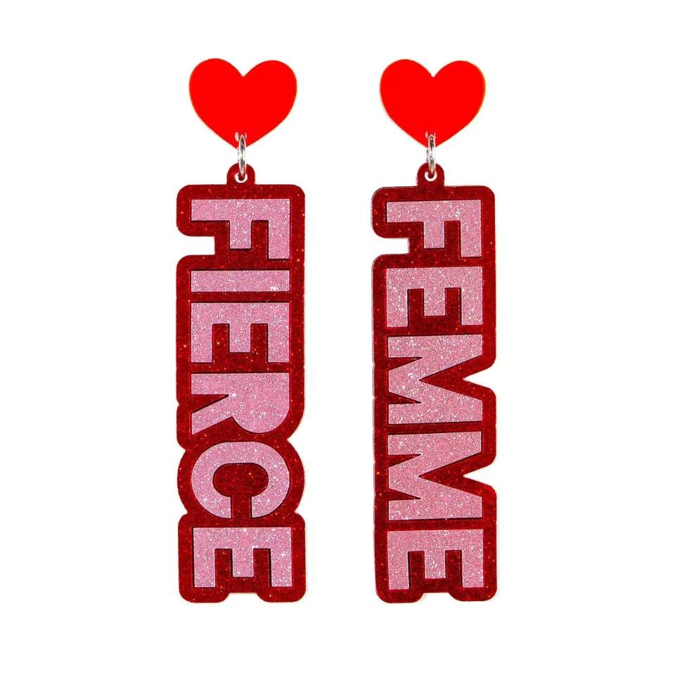 haus_of_dizzy_fierce_femm_0.webp Stacked Earrings | Earrings^Haus Of Dizzy 'Fierce Femme!!' Stacked Earrings