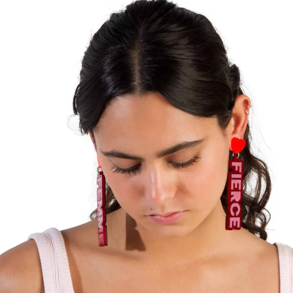 haus_of_dizzy_fierce_femm_3.webp Stacked Earrings | Earrings^Haus Of Dizzy 'Fierce Femme!!' Stacked Earrings