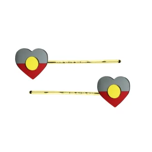 Hair Accessories^Haus Of Dizzy 'First Nations Pride' Mirror Flag Hair Pins ✊?✊?✊?✊?✊?