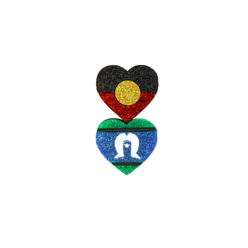haus_of_dizzy_first_natio_0-8.webp Pins/Patches^Haus Of Dizzy 'First Nations Pride' Double Flag Lanyard Pin