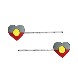 Hair Accessories^Haus Of Dizzy 'First Nations Pride' Mirror Flag Hair Pins ✊?✊?✊?✊?✊?