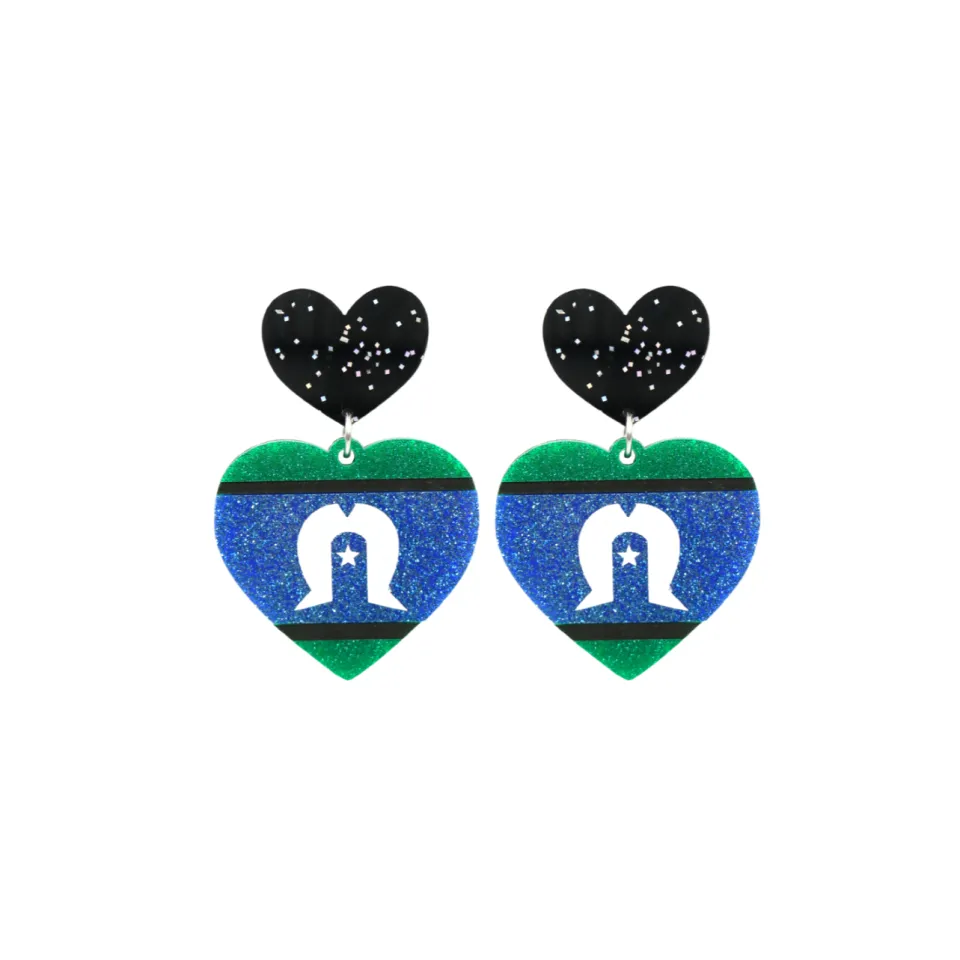 haus_of_dizzy_first_natio_12.webp Earrings^Haus Of Dizzy 'First Nations Pride' Glitter Heart Earrings