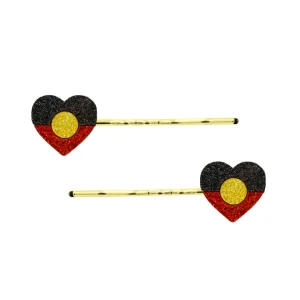 Hair Accessories^Haus Of Dizzy 'First Nations Pride' Mirror Flag Hair Pins ✊?✊?✊?✊?✊?