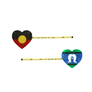 Hair Accessories^Haus Of Dizzy 'First Nations Pride' Mirror Flag Hair Pins ✊?✊?✊?✊?✊?