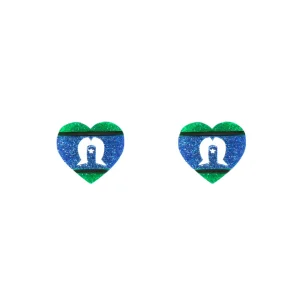 Earrings^Haus Of Dizzy 'First Nations Pride' Heart Studs