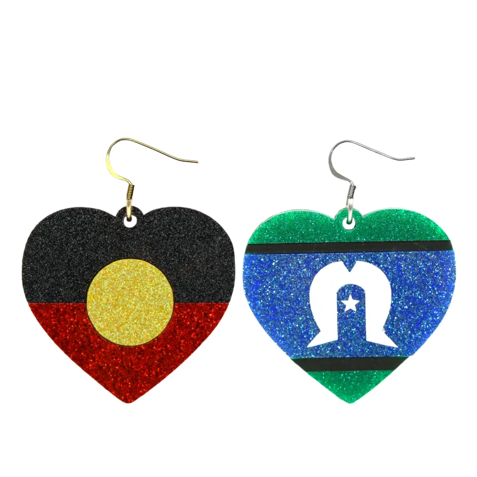haus_of_dizzy_first_natio_4.webp Earrings^Haus Of Dizzy 'First Nations Pride' Glitter Heart Earrings