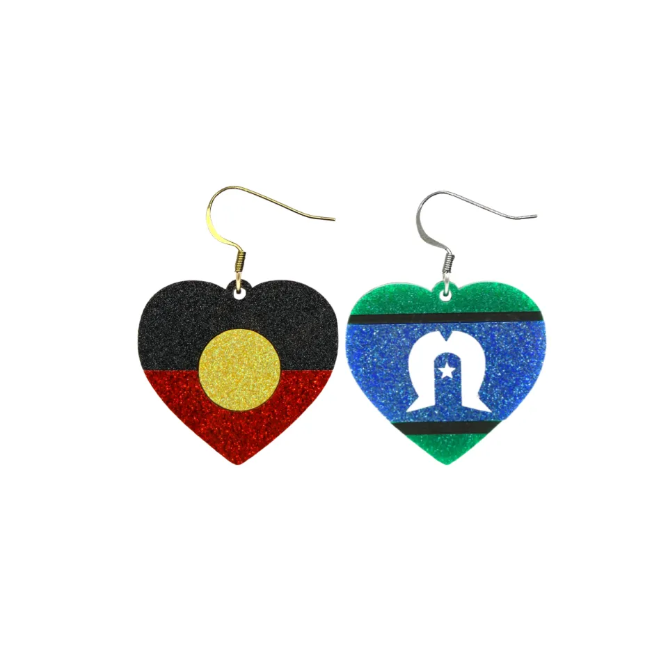haus_of_dizzy_first_natio_5.webp Earrings^Haus Of Dizzy 'First Nations Pride' Glitter Heart Earrings