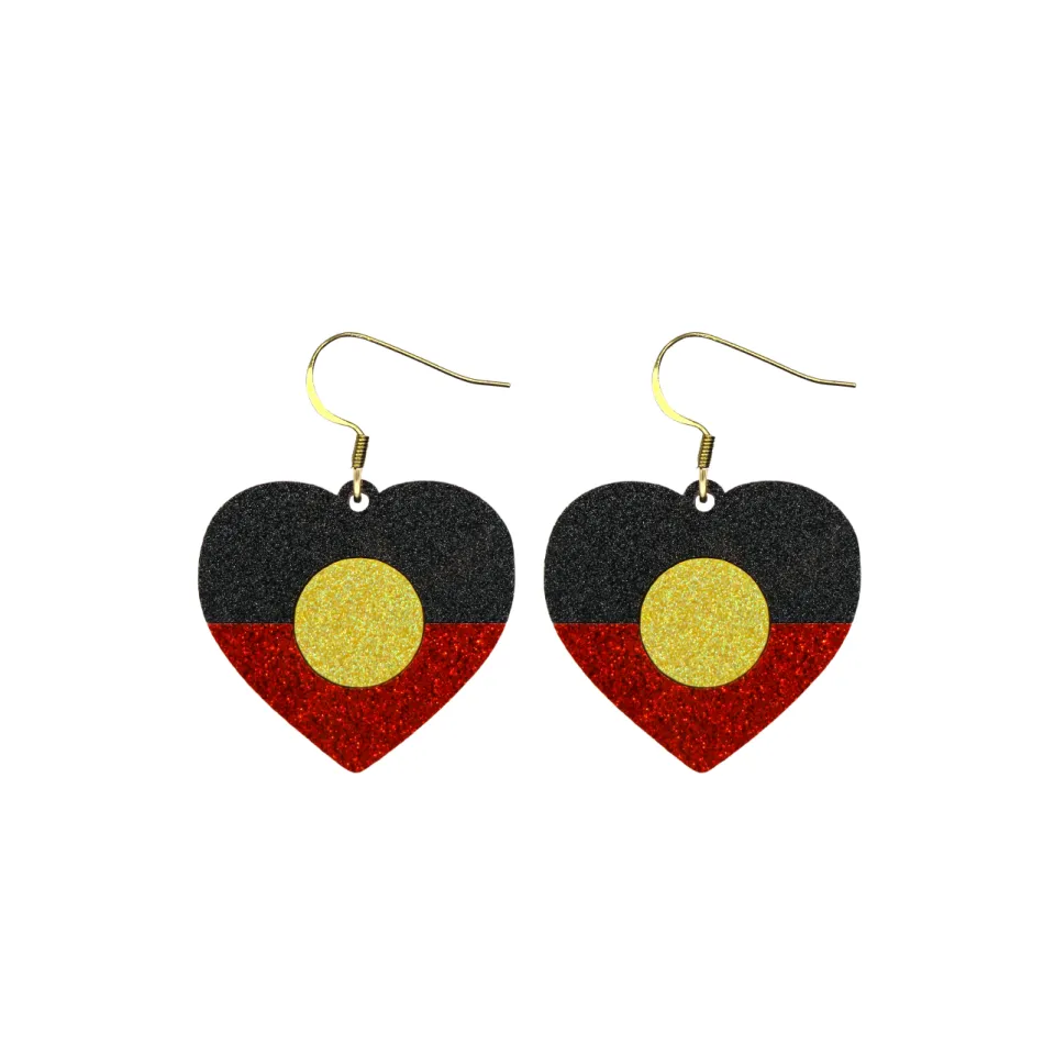 haus_of_dizzy_first_natio_7.webp Earrings^Haus Of Dizzy 'First Nations Pride' Glitter Heart Earrings
