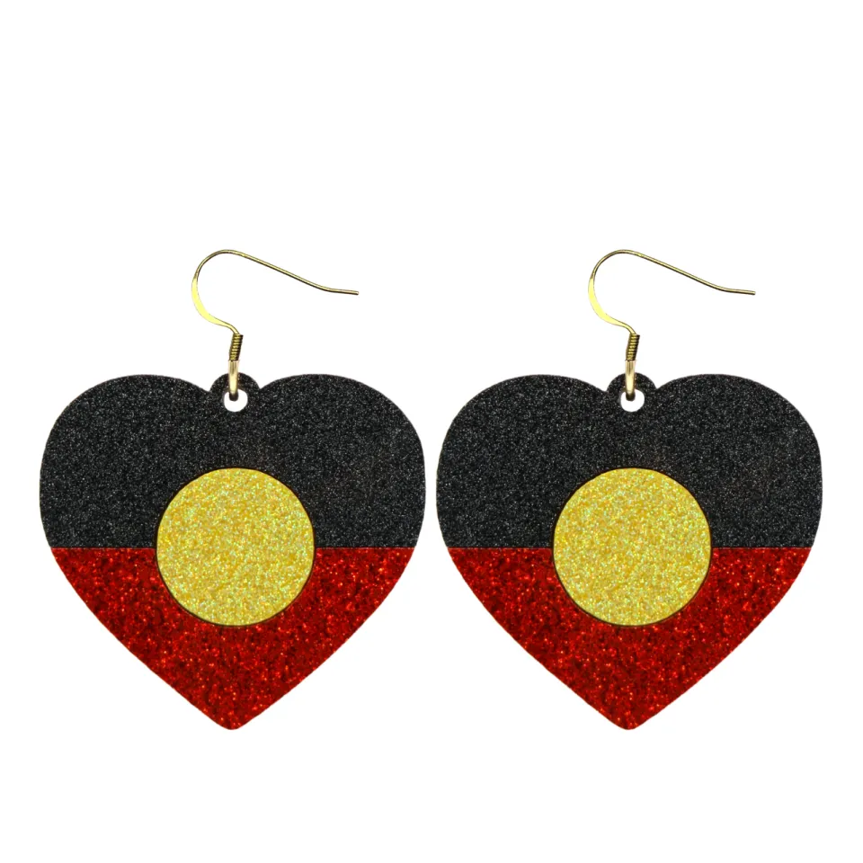 haus_of_dizzy_first_natio_9.webp Earrings^Haus Of Dizzy 'First Nations Pride' Glitter Heart Earrings