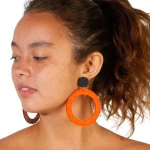 Earrings^Haus Of Dizzy 'Fiyah' Hoop Earrings
