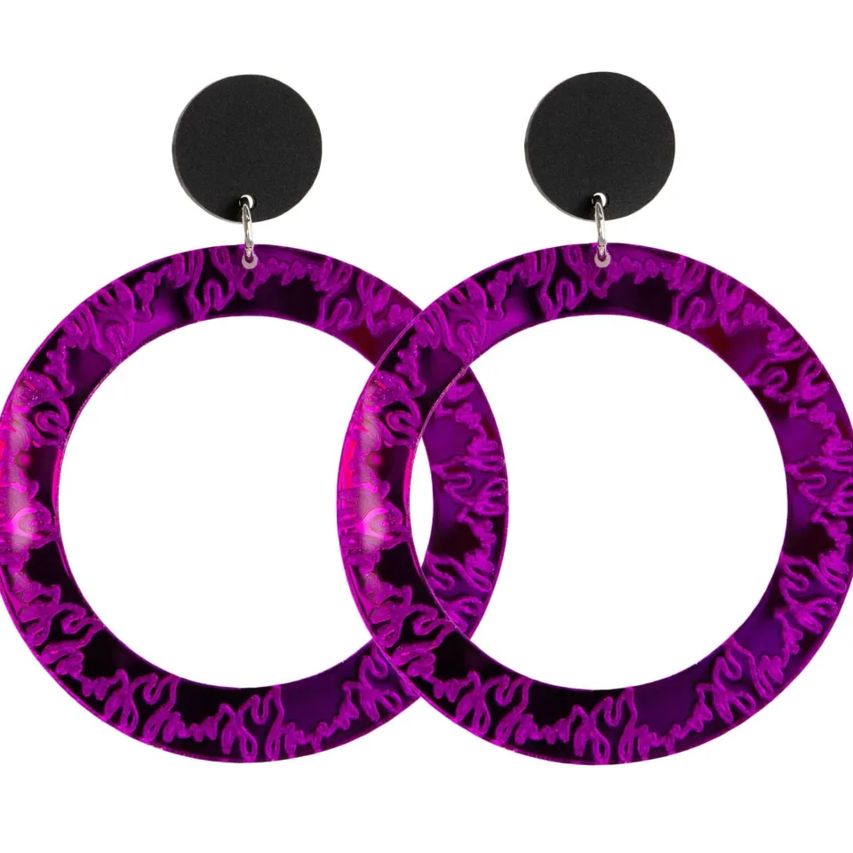 haus_of_dizzy_fiyah_hoop__9.webp Earrings^Haus Of Dizzy 'Fiyah' Hoop Earrings