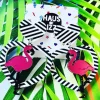 Earrings^Haus Of Dizzy Flamingo Heart Earrings