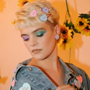 Hair Accessories^Haus Of Dizzy 'Gentle Reminder' Candy Heart Hair Clips