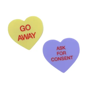 Pins/Patches^Haus Of Dizzy 'Gentle Reminder' Candy Heart Pin