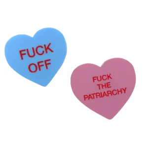 Pins/Patches^Haus Of Dizzy 'Gentle Reminder' Candy Heart Pin