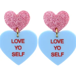 Earrings^Haus Of Dizzy 'Gentle Reminder' Candy Heart Earrings