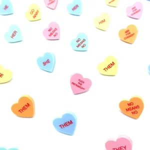 Earrings^Haus Of Dizzy 'Gentle Reminder' Candy Heart Studs