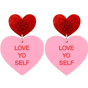 Earrings^Haus Of Dizzy 'Gentle Reminder' Candy Heart Earrings