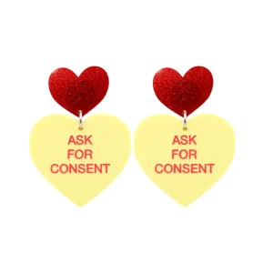 Earrings^Haus Of Dizzy 'Gentle Reminder' Candy Heart Earrings