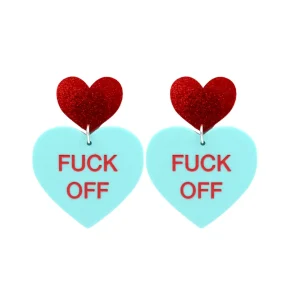 Earrings^Haus Of Dizzy 'Gentle Reminder' Candy Heart Earrings