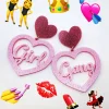 Earrings^Haus Of Dizzy 'Girl Gang' Pink Heart Earrings