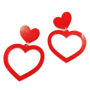 Barbie Hearts | Earrings^Haus Of Dizzy Glitter Barbie Heart Earrings