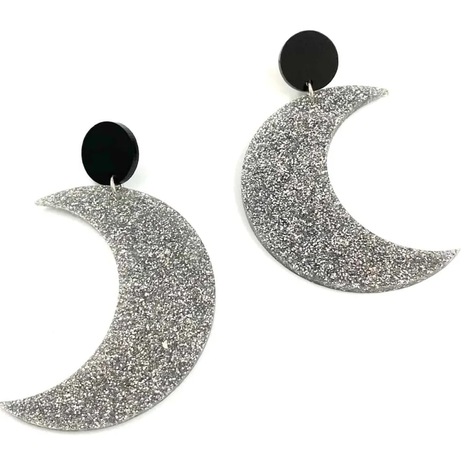 haus_of_dizzy_glitter_cre_0.webp Earrings^Haus Of Dizzy Glitter Crescent Moon Earrings