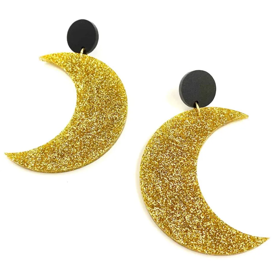 haus_of_dizzy_glitter_cre_1.webp Earrings^Haus Of Dizzy Glitter Crescent Moon Earrings