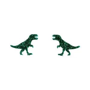 Earrings^Haus Of Dizzy Glitter Dinosaur Studs