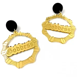 Earrings | Bamboo Hoops^Haus Of Dizzy 'Goddess' Bamboo Hoops