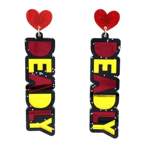 Stacked Earrings | Earrings^Haus Of Dizzy Grande Deadly Stacked Mirror Earrings