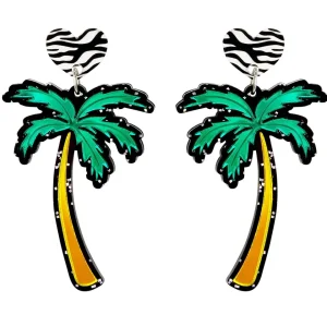 Earrings^Haus Of Dizzy Grande Palm Tree Earrings