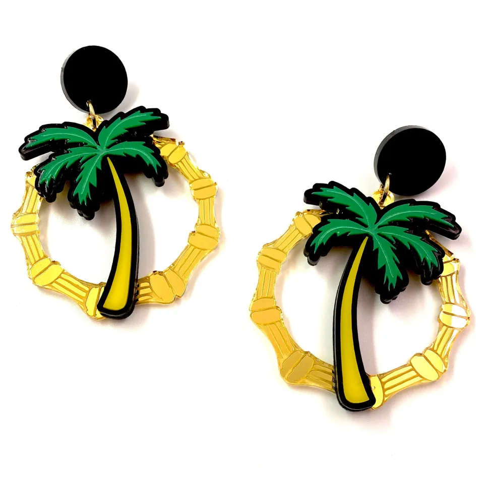 haus_of_dizzy_hawaii_palm_0.webp Earrings^Haus Of Dizzy Hawaii Palm Bamboo Hoops