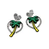 Earrings^Haus Of Dizzy Hawaiian Palm Heart Earrings